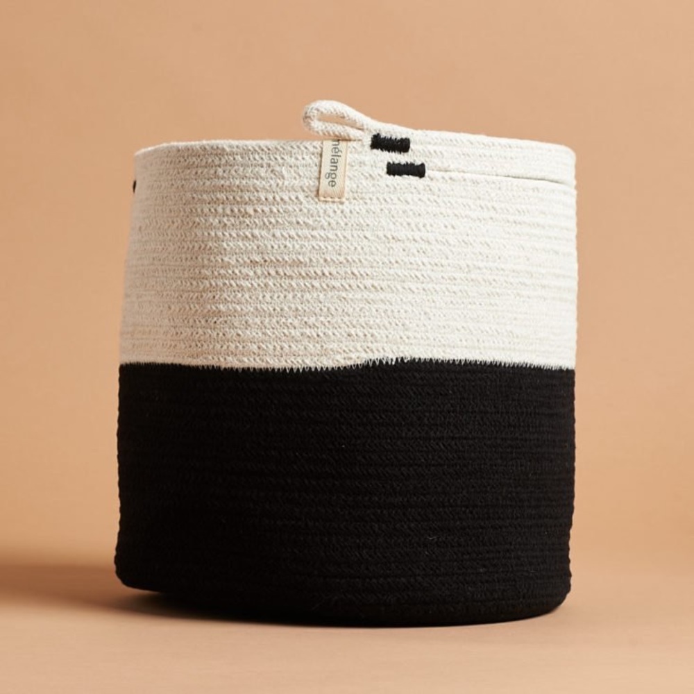 Mia Melange Foldable Cotton Basket
